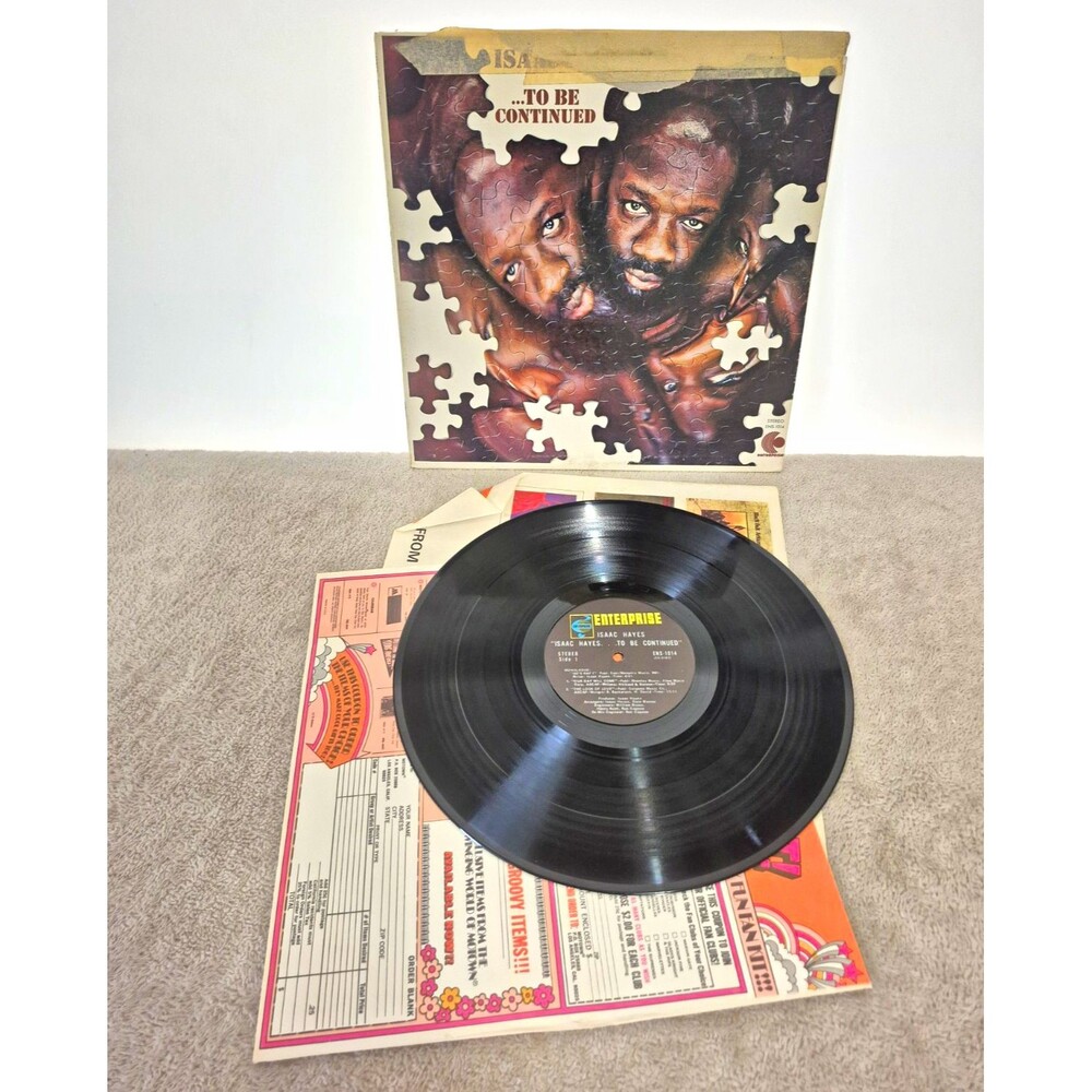 Isaac Hayes ...To Be Continued Vinyl LP Enterprise Records Soul 12" Black